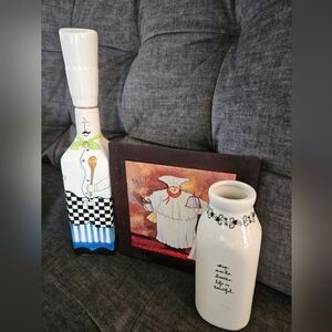 Chef hot place ,Chef decor and vase